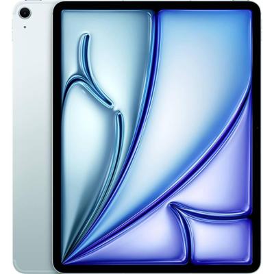 Apple iPad Air 13-inch met M3‑chip: Liquid Retina-display, 128 GB, 12‑MP camera aan de voor -en achterkant, wifi 6E + 5G mobiel internet, gemaakt voor Apple Intelligence, Touch ID – Blauw