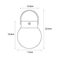 QAZQA Buiten hanglamp zwart incl. LED 3-staps dimbaar solar - - thumbnail