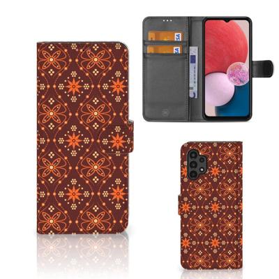 Samsung Galaxy A13 (4G) | Telefoon Hoesje | Batik Brown Samsung Galaxy A13 (4G) | Telefoon Hoesje | Batik Brown