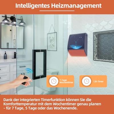SHX SHXBH20R Ventilatorkachel Zwart