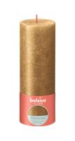 Bolsius shimmer rustiekkaars 190/68 goud - thumbnail