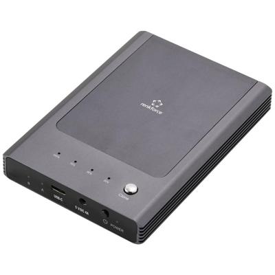 Renkforce RF-ENC-450 USB-C M.2 PCIe NVMe 2 poorten Harde schijf-dockingstation Met clone-functie Renkforce RF-ENC-450 USB-C M.2 PCIe NVMe 2 poorten Harde schijf-dockingstation Met clone-functie