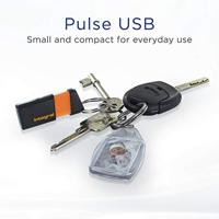 Integral Pulse USB 2.0 stick, 32 GB, zwart/oranje - thumbnail