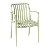Tuinstoel Lea met armleuning - lichtgroen - 80.5x58x55 cm - thumbnail