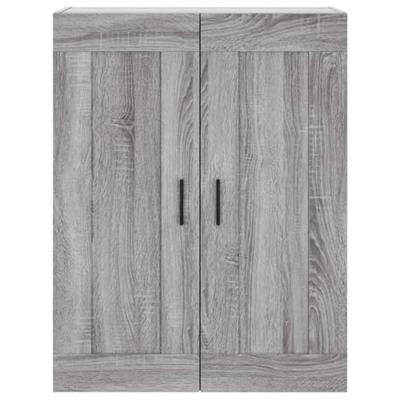Wandkast 69,5x34x90 cm bewerkt hout grijs sonoma eikenkleurig Wandkast 69,5x34x90 cm bewerkt hout grijs sonoma eikenkleurig