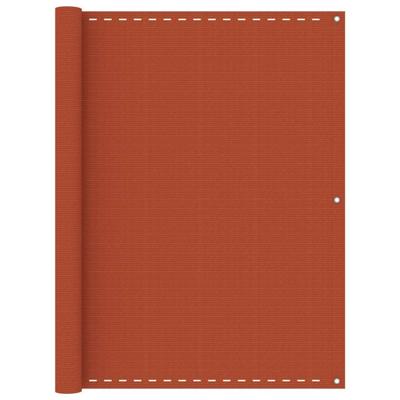 Balkonscherm 120x500 cm HDPE oranje