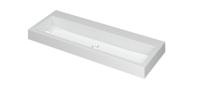 INK Wastafel Momento Polystone zonder kraangat 120 cm x 45 cm x 9 cm Glans wit 3421040 - thumbnail