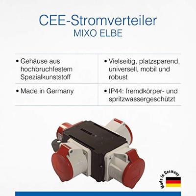 AS Schwabe MIXO Adapter ELBE 60832 CEE-stroomverdeler 400 V 32 A