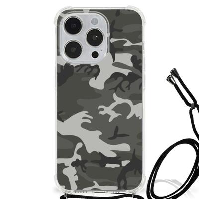 iPhone 14 Pro Doorzichtige Silicone Hoesje Army Light iPhone 14 Pro Doorzichtige Silicone Hoesje Army Light