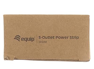 Equip 333280 3-Outlet Power Strip, 1.1 m, Type F, Black, CE, 3 AC outlet(s), 220 - 240 V - thumbnail