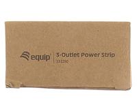 Equip 333280 3-outlet power strip, 1.1 m, 3 ac outlet(s) type f, black, ce, 220 - 240 v - thumbnail