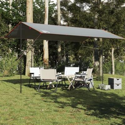 VidaXL Kampeerluifel waterdicht 500x294 cm grijs en oranje