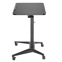 Maclean mobiele bureaulaptoptafel, zwart, pneumatische hoogteverstelling, 80x52cm, 8kg max, 109cm hoog, MC-453B - thumbnail