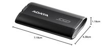 ADATA SD810 500 GB USB Type-C USB 3.2 Gen 2x2 Zwart - thumbnail