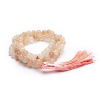 Edelstenen Mala roze Aventurijn met kwast - 108 kralen - thumbnail