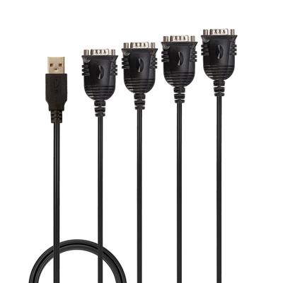 Lindy 42675 seriële kabel Zwart 0,94 m USB Type-A DB-9