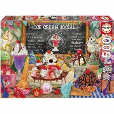 Puzzel - EDUCA - IJssalon - 500 stukjes - 48x34 cm - vanaf 10 jaar - Gemengd