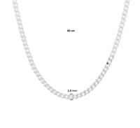 TFT Zilveren Ketting Geslepen Gourmet 2,8 mm 60 cm - thumbnail