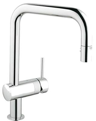 GROHE Minta Keukenkraan - hoog - draaibare u uitloop - chroom 32488000