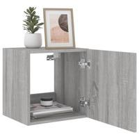 Tv-wandmeubel met LED-verlichting 40,5x35x40 cm grijs sonoma - thumbnail