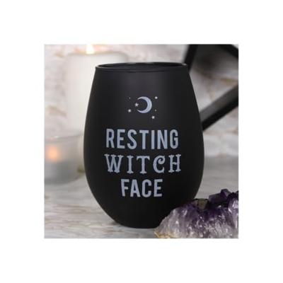 Wijnglas "Resting Witch Face"