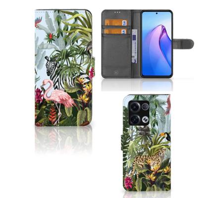 Telefoonhoesje | Met pasjeshouder | voor OPPO Reno8 Pro Jungle