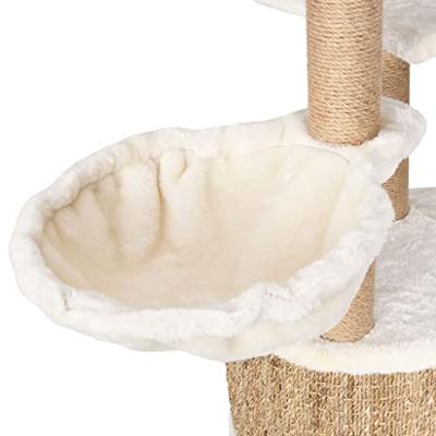 VidaXL Kattenmeubel met krabpalen 126 cm zeegras