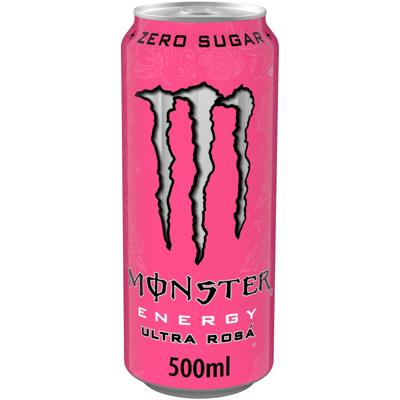 Energiedrank monster ultra rosa blik 500ml