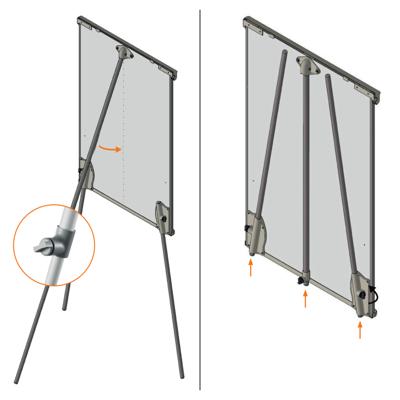 Nobo Premium Plus flipover, ft 70 x 100 cm, uit staal, magnetisch, driepoot Nobo Premium Plus flipover, ft 70 x 100 cm, uit staal, magnetisch, driepoot