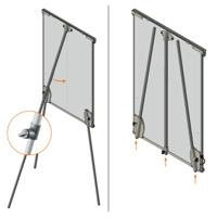 Nobo Premium Plus flipover, ft 70 x 100 cm, uit staal, magnetisch, driepoot - thumbnail