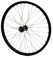 Hzb voorwiel 20 inch etrto 406 aluminium zwart vaste as - thumbnail