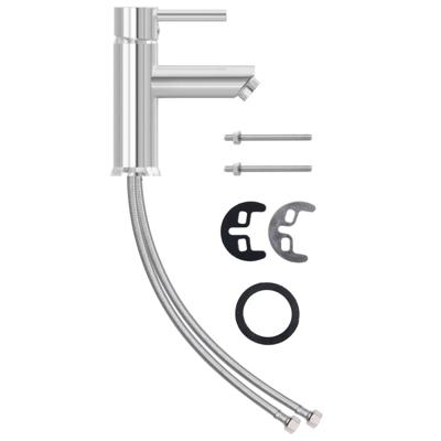 VidaXL Wastafelkraan 130x176 mm verchroomd