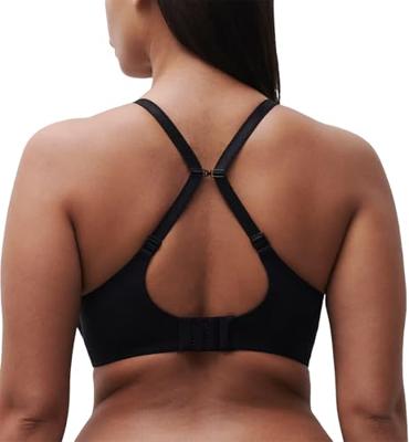 - Beugel Plunge BH - Norah Chic - Kanten beugel bh met goede ondersteuning - Stevige zwarte bh met uitneembare pads - Decollete bh