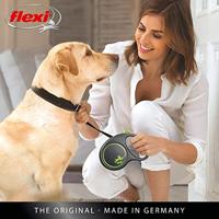 Flexi Black Design S 5 m Geel Hond Intrekbare riem - thumbnail