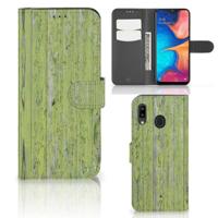 Samsung Galaxy A30 | Book Style Case | Green Wood - thumbnail
