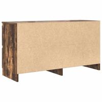 Tv-meubel 100x35x54 cm bewerkt hout gerookt eikenkleurig - thumbnail