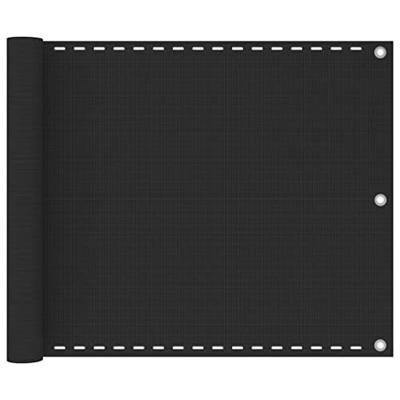 VidaXL Balkonscherm hdpe 75x400 cm antraciet
