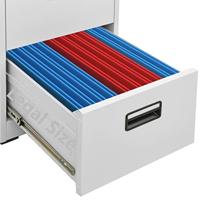 Archiefkast 46x62x133 cm staal lichtgrijs - thumbnail