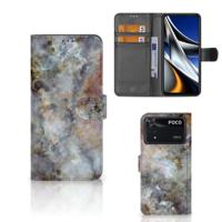 Xiaomi Poco X4 Pro 5G | Bookcase | Marmer Grijs - thumbnail