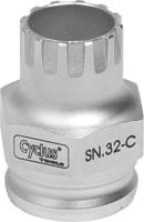 Cycplus Snap.in afnemer pion sn.32-c shimano (opsteek) - thumbnail
