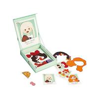 Classic World world magneetkoffer foto gezichten blauw - thumbnail