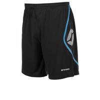 Stanno 420117 Pisa Short - Black-Aqua Blue - XXXL - thumbnail