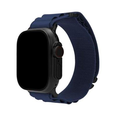 Mobilize Nylon Watch Band - Alpine - Black Connector - for Apple 42/44/45/49mm - Blue
