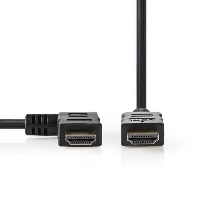 High Speed HDMI-Kabel met Ethernet | HDMI-Connector - HDMI-Connector Links Haaks | 1,5 m | Zwart High Speed HDMI-Kabel met Ethernet | HDMI-Connector - HDMI-Connector Links Haaks | 1,5 m | Zwart