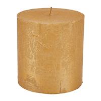 Kaars rustiek - goud - ø10x10 cm - thumbnail