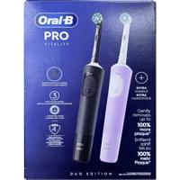 Oral-B Vitality Pro Duopack Type 3575 Elektrische tandenborstel Violet, Zwart - thumbnail