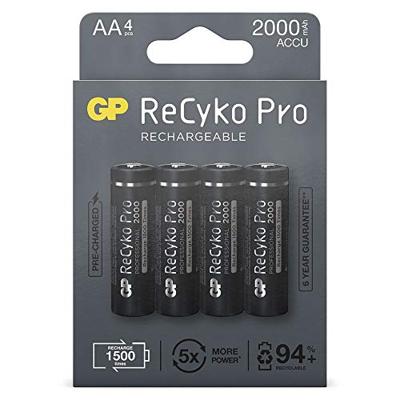 GP Batterijen ReCyko+Pro HR06 Mignon (AA) batterij NiMH 2000 mAh 1,2 V 4 stuks