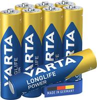 8 x AAA Varta alkaline batterijen - LongLife Power - 4903 - thumbnail