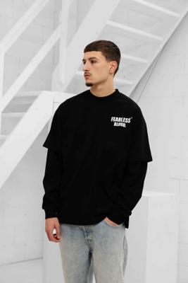Fearless Blood Suprise Longsleeve Shirt Heren Zwart - Maat M - Kleur: WitZwart | Soccerfanshop