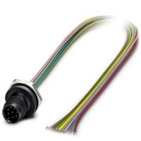 Phoenix Contact 1436424 Sensor/actuator inbouwconnector M12 Aantal polen (sensoren): 8 Stekker, inbouw 0.50 m 1 stuk(s) - thumbnail